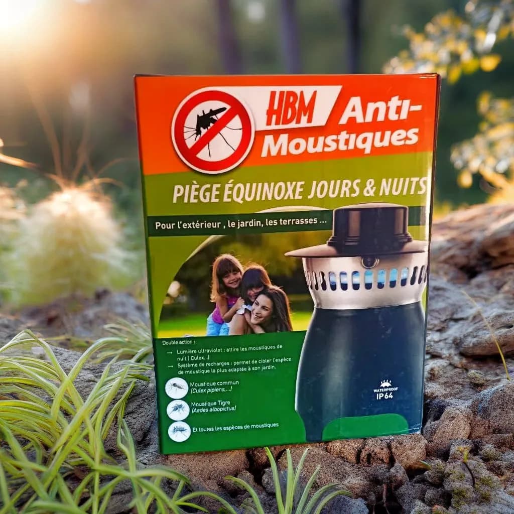 Piège à Moustique Extérieur | Protection Avancée en Plein Air | Efficace Contre Toutes les Espèces y Compris le Moustique Tigre