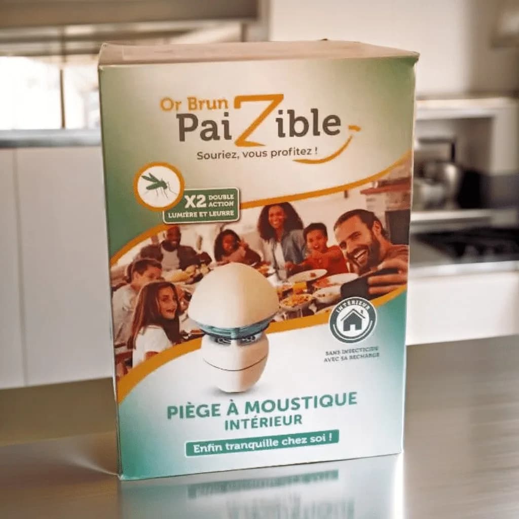 Piège à Moustique Intérieur | Jours/Nuits Utilisation Nocturne Idéale | Efficace contre Toutes les Espèces de Moustiques